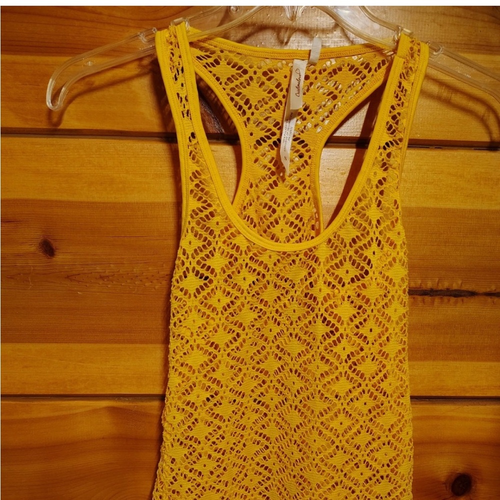 Yellow Lace Cover Up